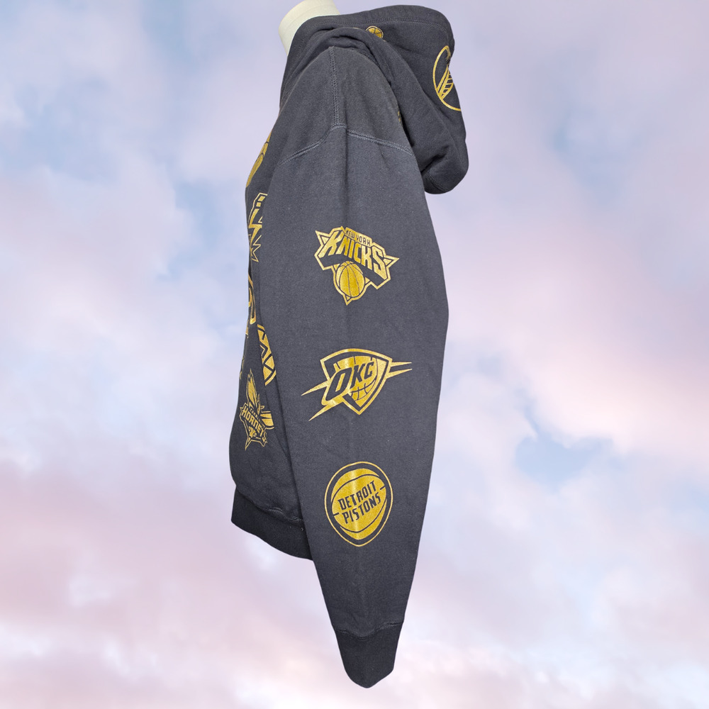 OVO October's Very Own NBA Team Icons Black Gold Streetwear OG Owl Hoodie Sz M - Picture 3 of 9